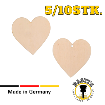 Herz aus Holz 2-10cm